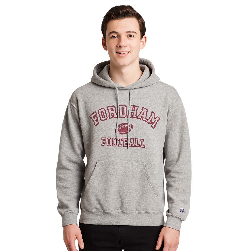 Fordham Rams Football Champion Vintage Gray Hoodie - Small